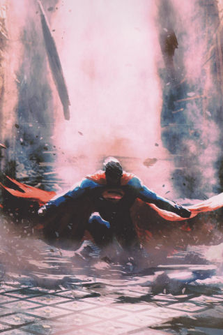 Superman, art, justice League, 2018, 240x320 wallpaper