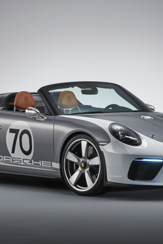 2018, Porsche 911 Speedster Concept, sports car, 240x320 wallpaper