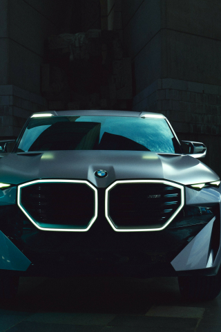 BMW XM, front view, 2023, 240x320 wallpaper