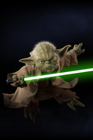 Yoda, Star Wars Battlefront II, video game, minimal, 240x320 wallpaper
