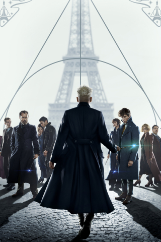 Fantastic Beasts: The Crimes of Grindelwald, movie, poster, Wizards, 240x320 wallpaper