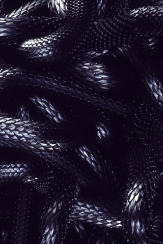 Snake skin texture, metallic, 240x320 wallpaper