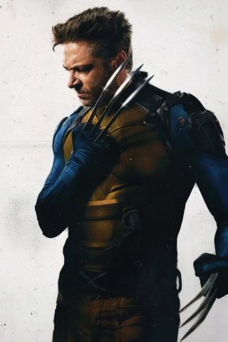 Wolverine on vigilant path, new movie, 240x320 wallpaper