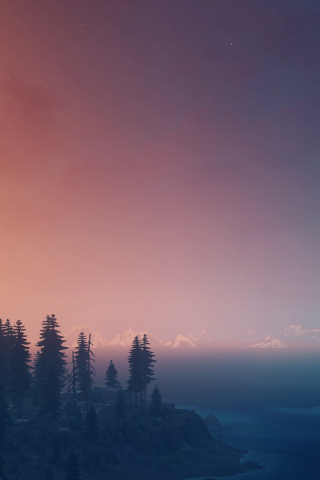 The Witcher 3: Wild Hunt, landscape, panorama, sky, 240x320 wallpaper