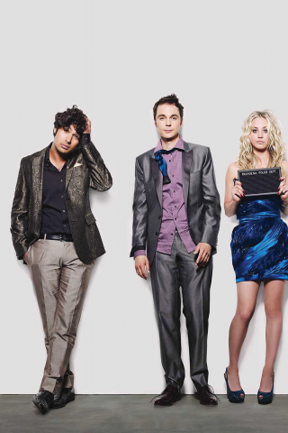 The Big Bang Theory, TV show, cast, 2018, 240x320 wallpaper