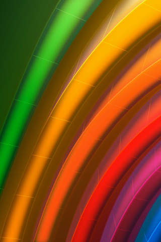 iPhone 14, abstract, iOS 16, colorful stripes, rainbows, 240x320 wallpaper