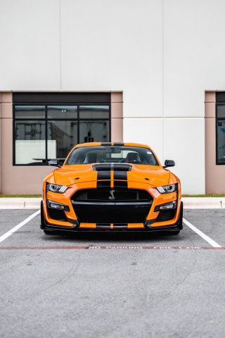 Ford Mustang, front-view, car, 240x320 wallpaper