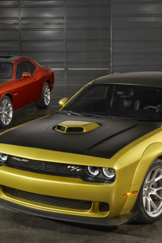Muscle cars, Dodge Challenger, 2019, 240x320 wallpaper