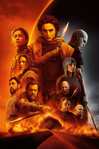 Dune: Part Two, 2024 movie, poster, 240x320 wallpaper
