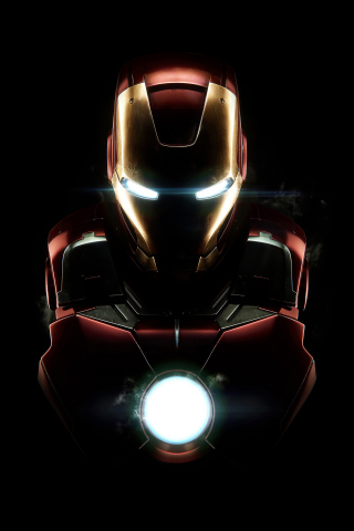 Iron man, dark, armor, mark vii, 240x320 wallpaper