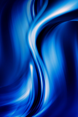 Blue waves, abstract, 240x320 wallpaper