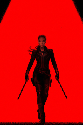 Black Widow, movie, minimal, 2020, 240x320 wallpaper