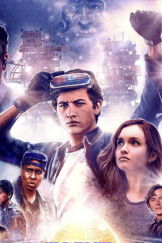 Ready Player One, 2018 movie, 80's style poster, art, 240x320 wallpaper