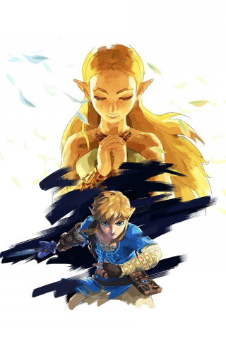The Legend of Zelda, artwork, 240x320 wallpaper