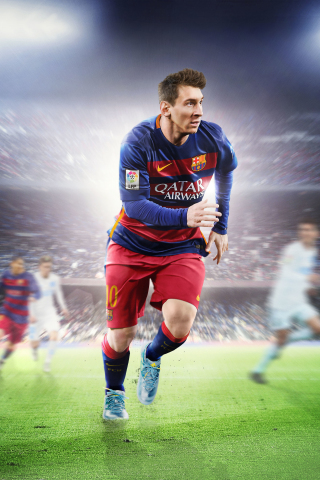 Lionel Messi, Footballer, FIFA 16, EA sports, video game, 240x320 wallpaper