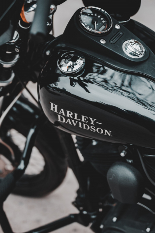 Harley-Davidson, muscle bike, 240x320 wallpaper
