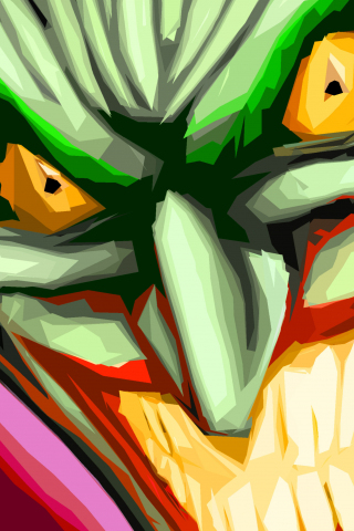 Joker, clown, villain, comics, art, 240x320 wallpaper