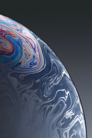 iPhone XR, grey bubble, surface, 240x320 wallpaper