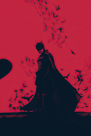 The Batman, fan made poster, minimal, 2022, 240x320 wallpaper
