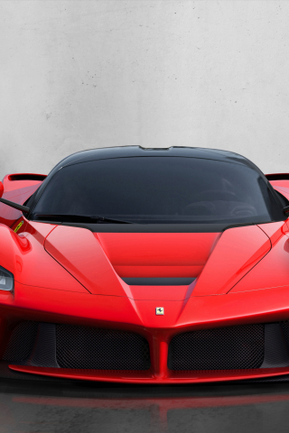 Sports car, red, Ferrari LaFerrari, 240x320 wallpaper