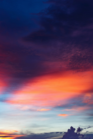 Clouds, sunset, beautiful sky, 240x320 wallpaper