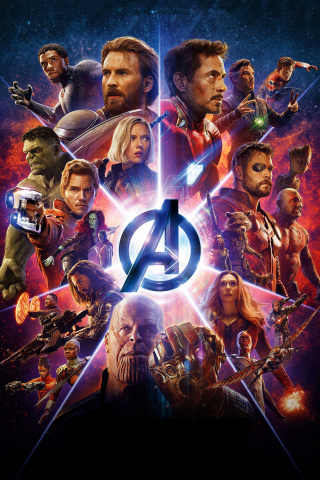 Avengers: Infinity war, superheroes, marvel, movie, poster, 2018, 240x320 wallpaper
