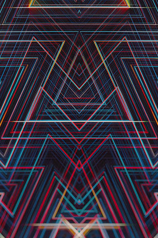 Lines, symmetric geometry, abstract, 240x320 wallpaper