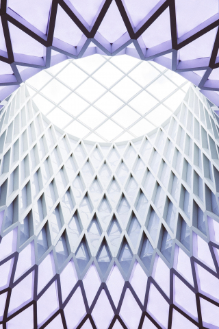 Modern, architecture, skylight, roof, dome, geometric, pattern, 240x320 wallpaper