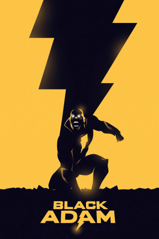 The Black Adam, movie 2023 poster, 240x320 wallpaper