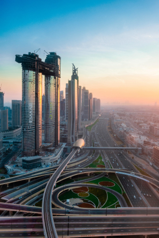 Dubai, high towers, buildings, city, 240x320 wallpaper