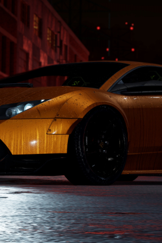 Lamborghini, sports car, Need For Speed, video game, 240x320 wallpaper