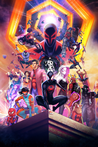 Spider-Man: Across the Spider-Verse, a multiverse movie, 2023, 240x320 wallpaper