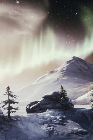 Northern Lights, Brothers: A Tale of Two Sons, landscape, 240x320 wallpaper