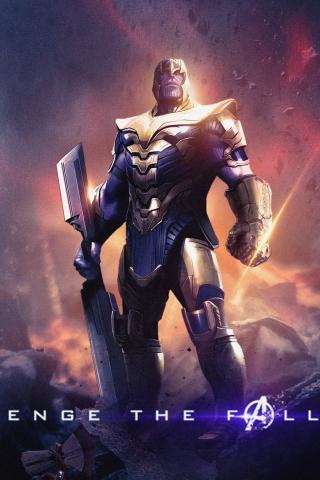 Thanos, Avengers: Endgame, villain, 240x320 wallpaper