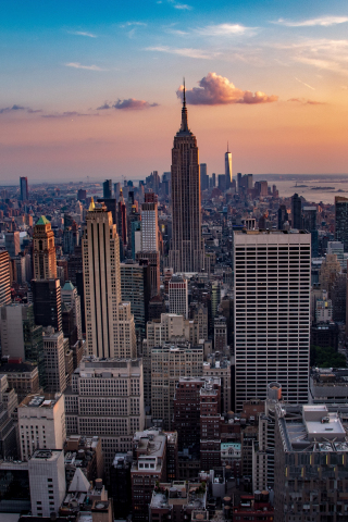 Cityscape, buildings, city, New York, 240x320 wallpaper