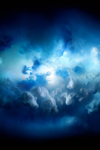 Blue clouds, stock, 240x320 wallpaper