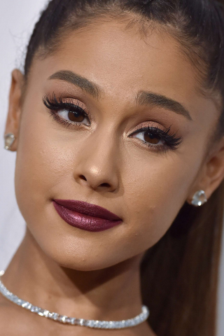 Makeup, beautiful, Ariana Grande, 240x320 wallpaper