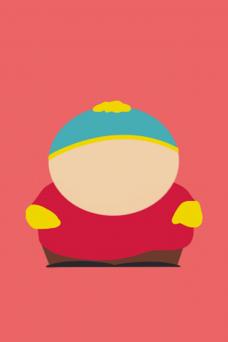 Eric Cartman, south park, tv show, minimal, 240x320 wallpaper