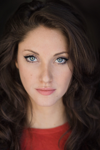 Pretty actress, blue eyes, Jillian Mueller, 240x320 wallpaper