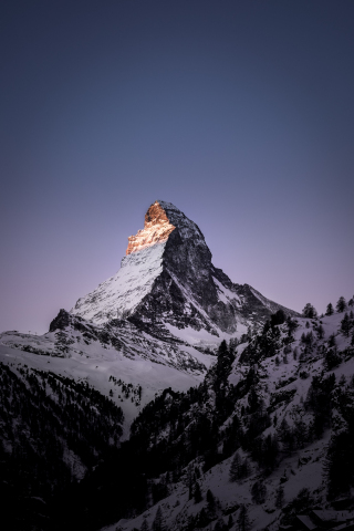 Matterhorn, mountain, peak, 240x320 wallpaper