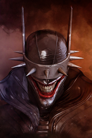Artwork, Joker, villain, evil smile, 240x320 wallpaper