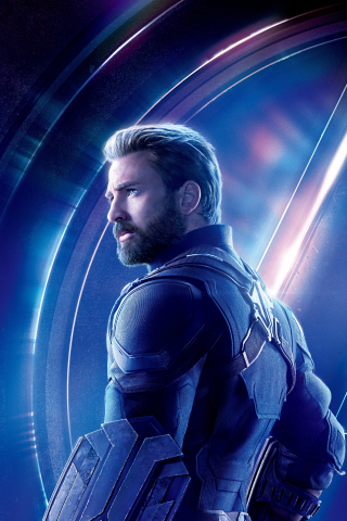 Avengers: infinity war, Chris Evans, steve rogers, Captain America, movie, 240x320 wallpaper