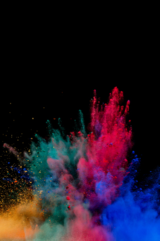 Colors, blast, explosion, colorful, 240x320 wallpaper