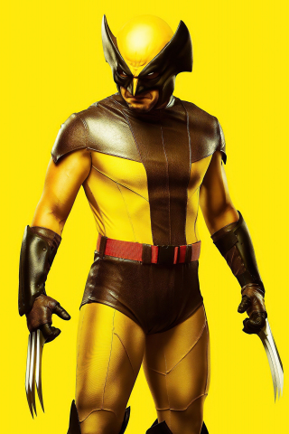 Wolverine, yellow costume, x men 2023, 240x320 wallpaper