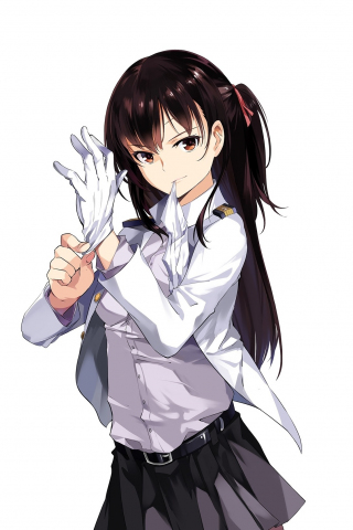 Hot, admiral, kantai, anime girl, kancolle, 240x320 wallpaper
