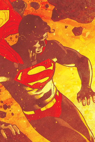 Artwork, superman, dc comics, 240x320 wallpaper