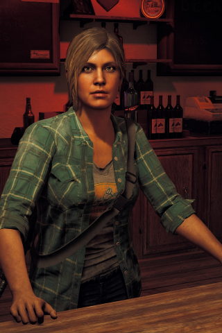At bar, video game, Far Cry 5, 240x320 wallpaper