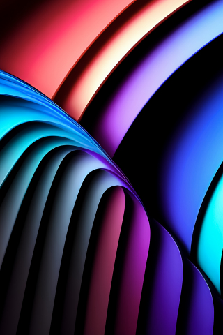 Digital shape, curvy stripes, abstract, 240x320 wallpaper