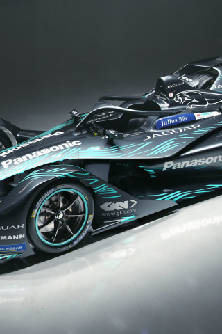 2018, Jaguar I-Type 3, Electric race car, Formula one, 240x320 wallpaper