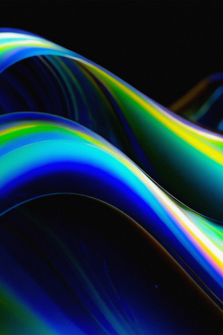 Wavy surface, abstract, colorful pattern, 240x320 wallpaper